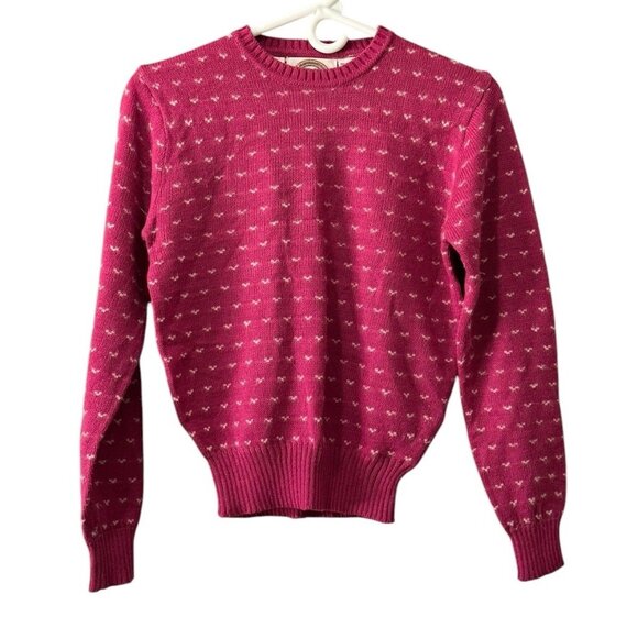 Eclipse Knitted Sweater Wool Blend Size Medium Long Sleeve Colorful 80's Vintage - Picture 1 of 12